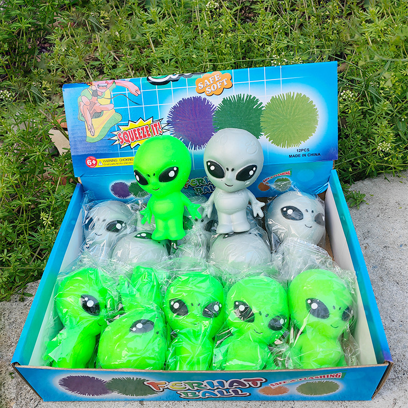 Trick vent alien pinch music decompression toy decompression artifact flour ball children's creative simulation wholesale