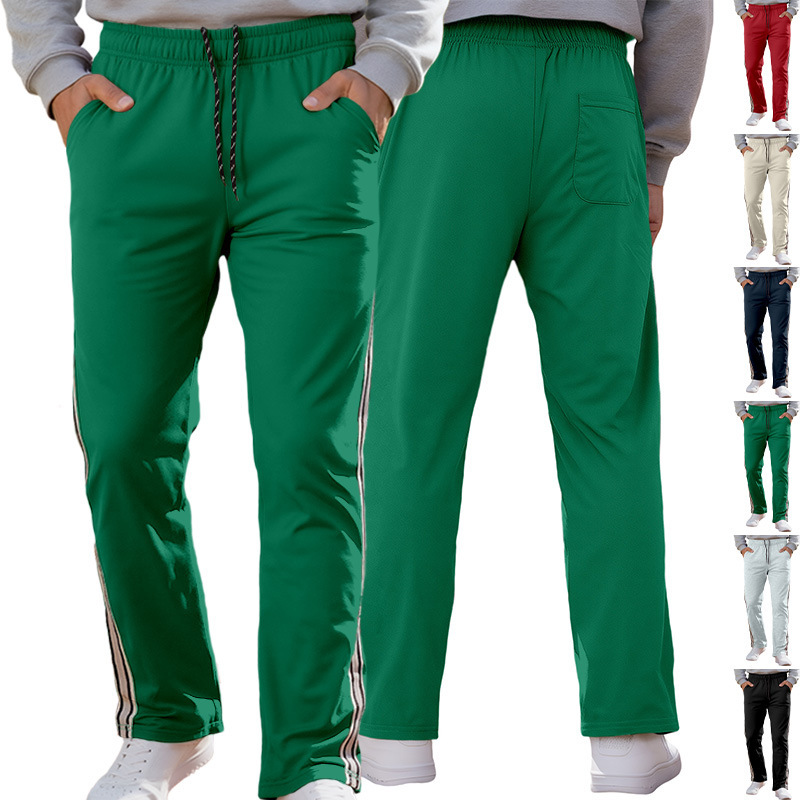 25 Cross-Border European and American Amazon Men's Trendy Sports Loose Sweatpants with Pockets and Drawstrings, Factory-Made Jogging Casual Pants 25 Cross-Border European and American Amazon Men's Trendy Sports Loose Sweatpants with Pockets and Drawstrings, Factory-Made Jogging Casual Pants