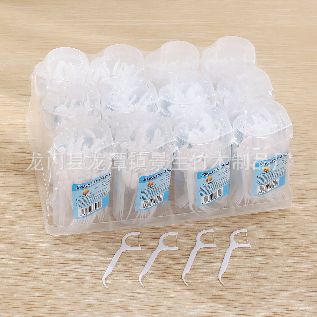 Palillos de Hilo Dental Desechables 30 Piezas de Plástico Portátil