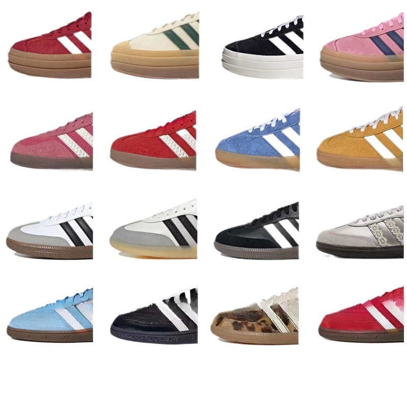 Putian Pure Original Adidas Training Shoes Samba Leopard Print Red Liquid Silver Taekwondo Height-Increasing Shoes for Men and Women