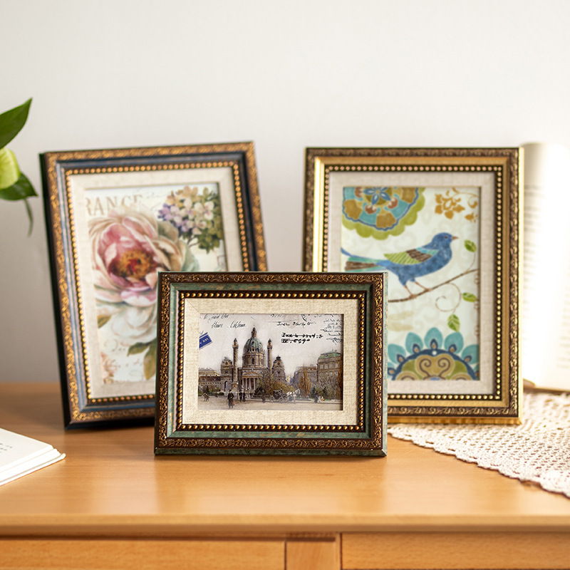 Retro square photo frame set table oil painting frame Chinese 6 inch 78 inch 10 inch mounted wall factory wholesale photo frame Retro square photo frame set table oil painting frame Chinese 6 inch 78 inch 10 inch mounted wall factory wholesale photo frame