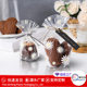 New Christmas Cookie Bag Nougat Cookie Snack Self-standing Bag Snowflake Crisp Candy Flat Mouth Apple Packaging Bag