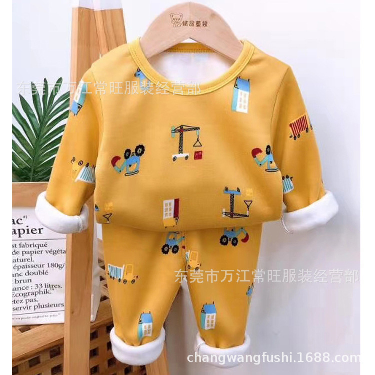 1688 Autumn and Winter Thickeneded and Velvet Kidsren's Thermal Intimates Set 9.9 Free Shipping One Piece Drop Shipping Cheap Street Stall Goods 1688 Autumn and Winter Thickeneded and Velvet Kidsren's Thermal Intimates Set 9.9 Free Shipping One Piece Drop Shipping Cheap Street Stall Goods