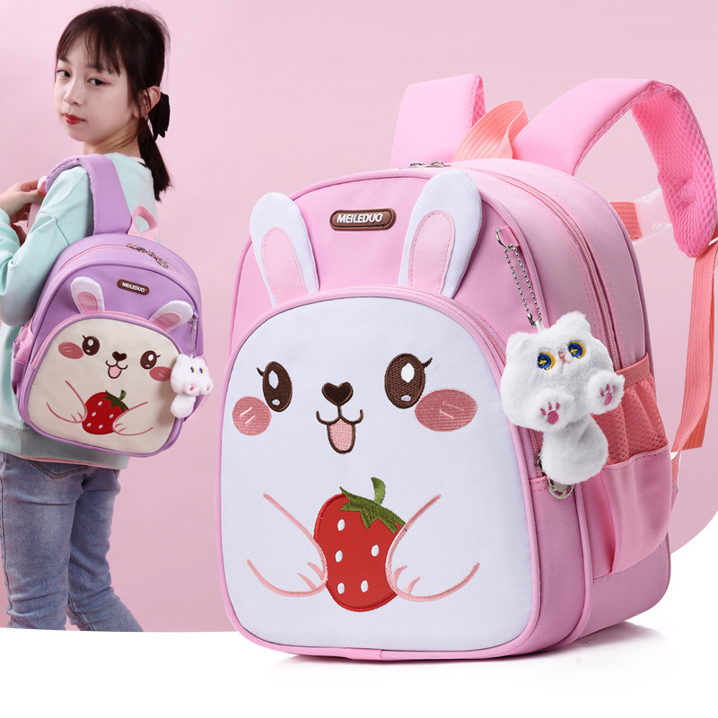 Nuevo niño niñas jardín de infantes mochila de ingeniería coche anti-perdida mochila de hombro mochila encantadora