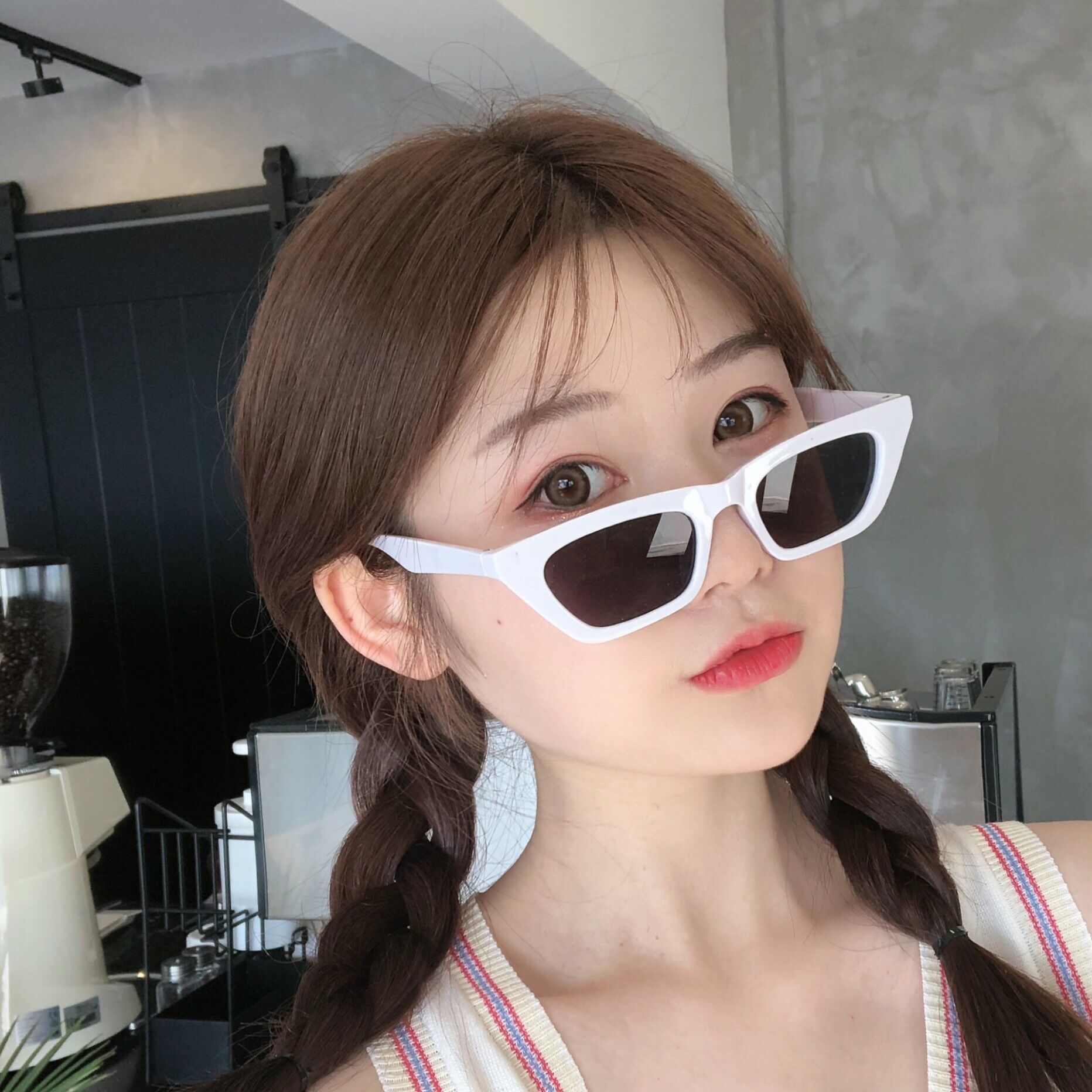 Color Block, Leopard Pattern Unisex Gender Casual Color Block Leopard Ac UV400 Protection Cat Eye Full Frame Men's Sunglasses