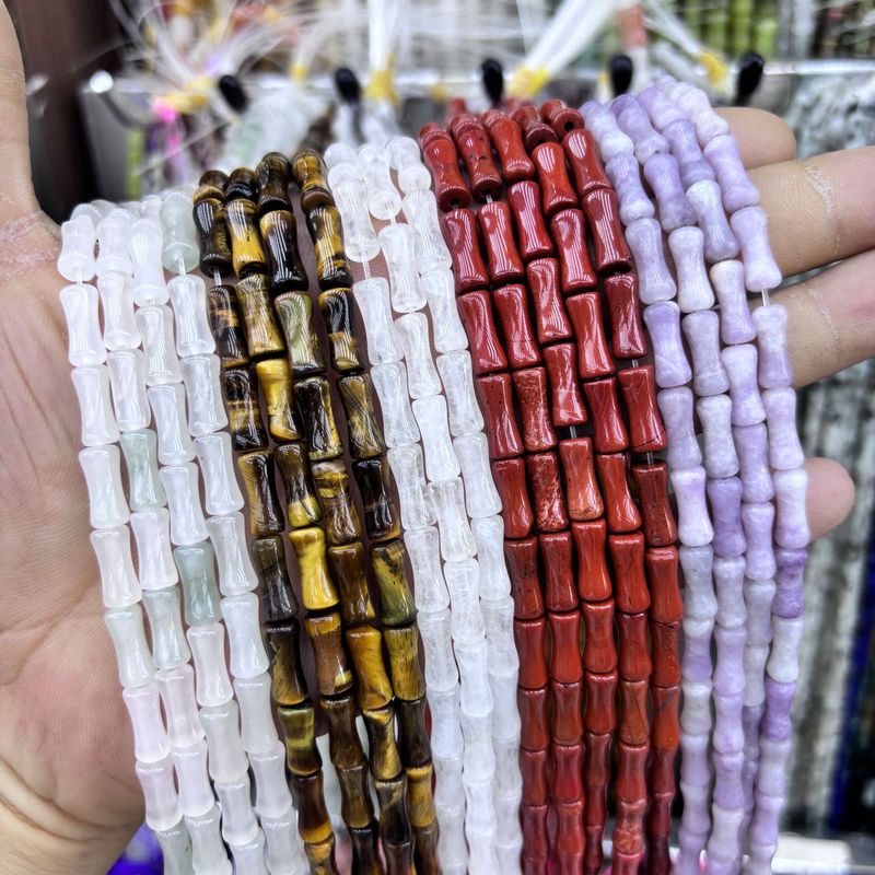 5 × 12 ミリメートル天然石竹ビーズルースビーズシリーズ DIY ブレスレットネックレスジュエリーアクセサリー半完成ビーズ卸売|undefined