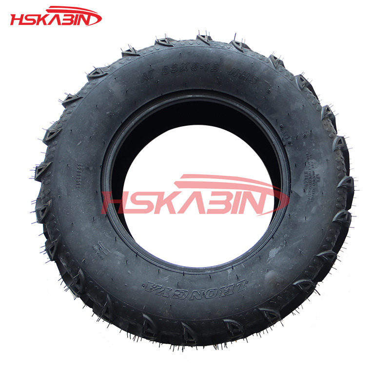 卡丁车atv沙滩车轮胎四轮越野摩托车轮胎25X8-12寸外胎火字型轮胎