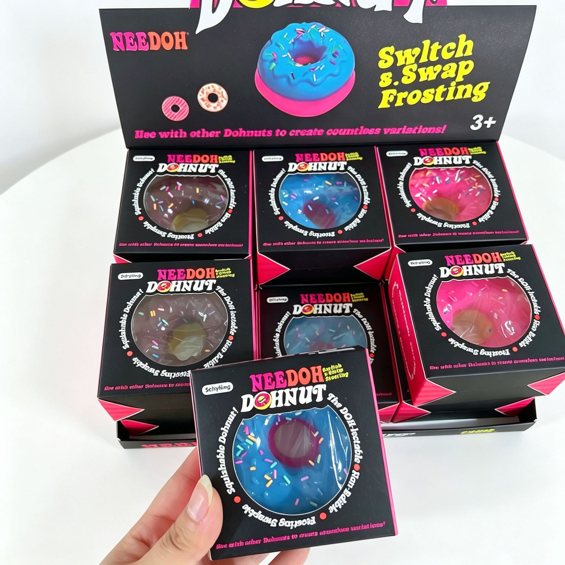 Nuevos productos transfronterizos Schylling NeeDoh Jelly Donut Jelly Donut Extrusión de juguetes