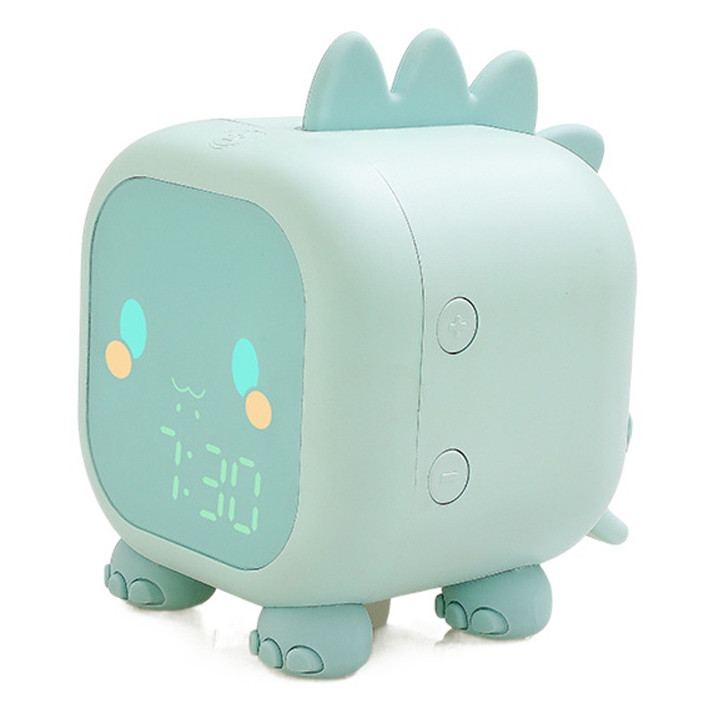 Alto volumen nueva diversión dragón alarma reloj inteligente digital LED noche reloj creativo silicona niños alarma reloj de dibujos animados