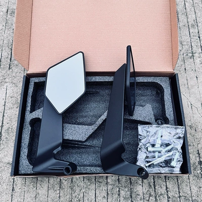 Suitable for No.9 M95/Nz/Mzmix/M85C Series F90 Electric Vehicle Motorcycle Fixed Wing Modified Rearview Mirror (Other Electric Vehicle Accessories) - new-fixed-wingwhite-glass-pair