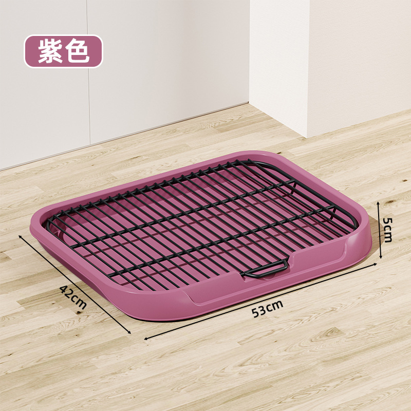 Inodoro para perros, lavabo de mierda de gran tamaño, inodoro para perros de panel plano, anti-orina, salpicaduras externas con columna extraíble y lavable, punto rápido