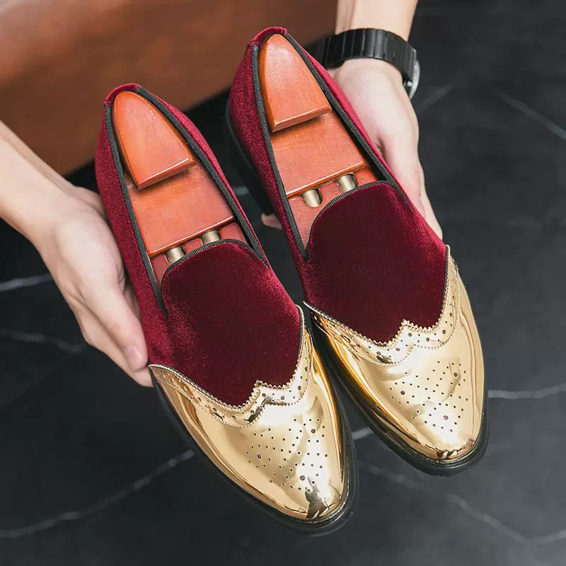 (Cross-border trading), suede retro universal loafers, breathable wedding shoes, soft sole