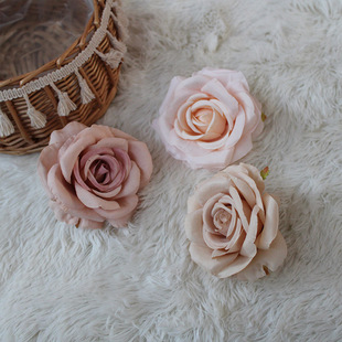 Simulation Flower Star Moon Rose Head European -style retro rose wall arrangement background decoration wedding flower arrangement artificial flowers