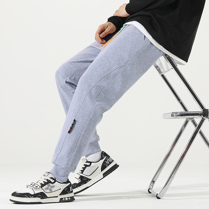 Pantalones informales para hombre, pantalones de invierno a la moda, pantalones de chándal gruesos con forro polar para hombre, pantalones largos informales para hombre, pantalones deportivos, pantalones finos para hombre image 12