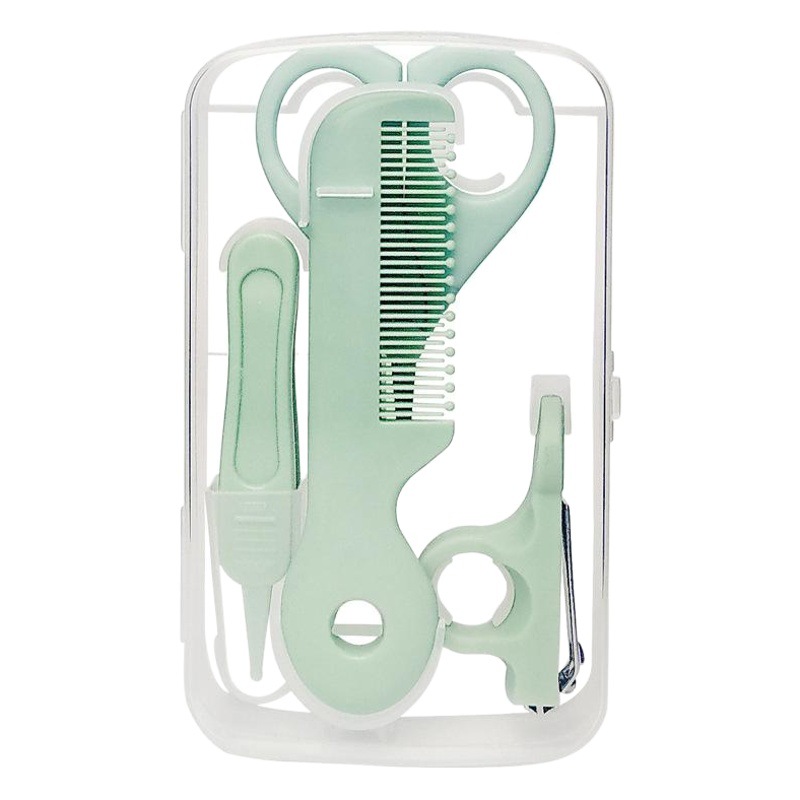 Children's Nail Clippers, Kidsren's Nail File, Anti-Pinch Nail Clippers, Round Tooth Comb, Booger Clip 5-Piece Set