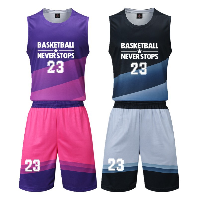 Basketball uniform suit male college student competition sports printed team training uniform vest children's basketball jersey printing number