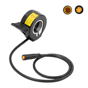 12V-72V Throttle 3-pin Waterproof Thumb Throttle Electric Bicycle 130X Accelerator Speed Control Thumb Dial