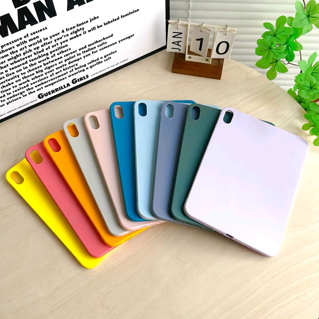 Compatible with iPad Pro 11-inch, Air 2 tablet 10.2-inch, Air 13 thin and light 10th generation silicone cases, mini 123