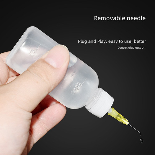 Flowing sand oil dispensing bottle with needle tip, alcohol bottle, rosin bottle, soldering flux bottle, glue dropper, small oil pot, 50 ml