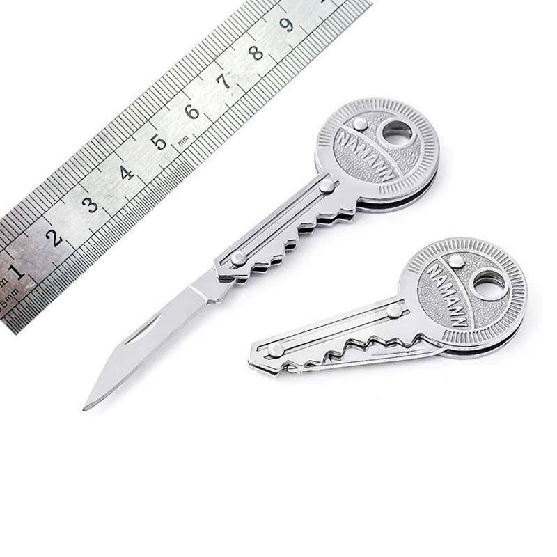 EDC инструменты наружные инструменты кемпинг принадлежности из нержавеющей стали Портативный складной мини-нож брелок