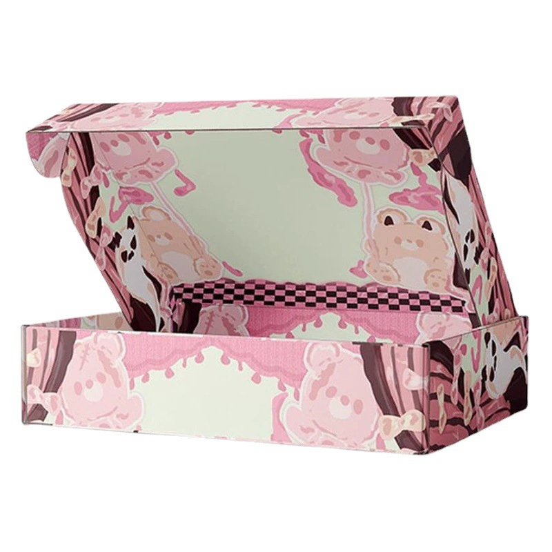 Цвет самолета коробка изготовленная на заказ квадратная упаковочная коробка цветная печать картонная упаковка гофрированная прямоугольная коробка печать на заказ