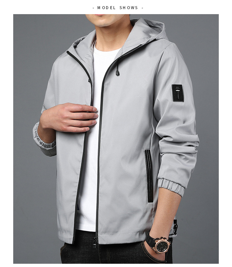 490g Weight Jacket Outerwear Type Long Sleeve Sleeve Length Zipper Placket Type Polyester Fabric Type Regular Top Length Casual Occasion Collarless Neckline Regular Fit Fit Type Solid Color Pattern Spring, Autumn Season Men's Gender Casual Style Men's Solid Color Casual Collarless Long Sleeve Regular Fit Men's Outwear 11