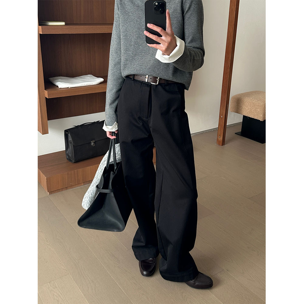 特价现货ONIVINTAGE100%棉薄绒直筒长裤（配真皮带OH258P9389