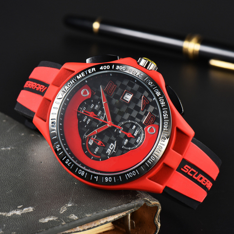 2026 Five-Hand Full-Function Chronograph Men's Fara Brand Casual Running Second Chronograph F1 Watch Wholesale for Export