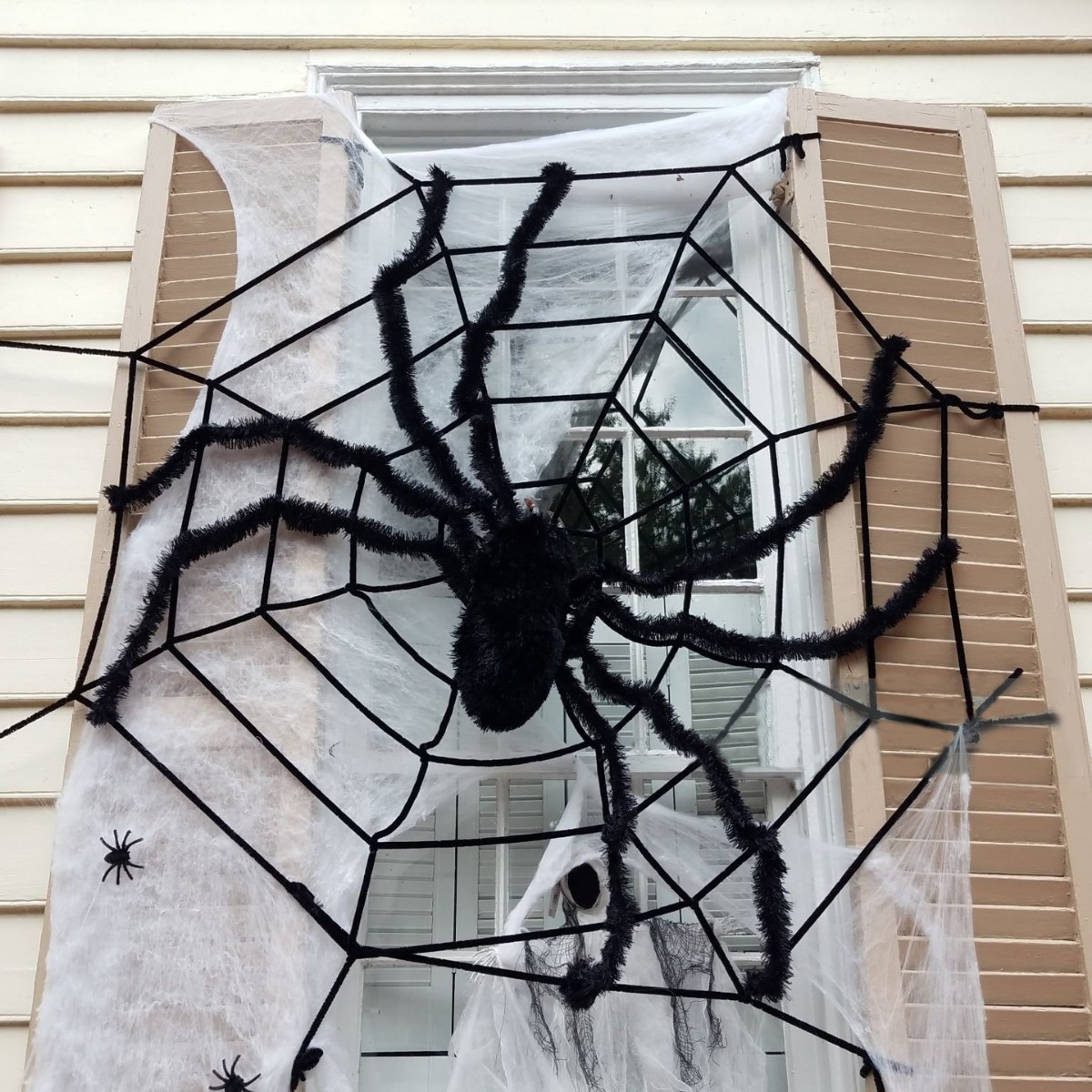 Transfronterizos Halloween redonda araña decoraciones accesorios de vestuario joyas de terror casa embrujada escenario diseño tema juvenil