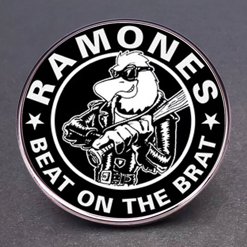 RAMONES RAMONES 밴드 BROOCH ROCK 금속 음악 핀 배지 합금 배지 액세서리