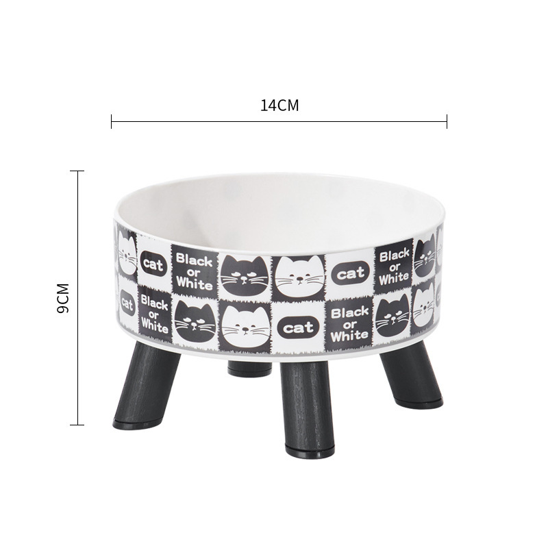 Tazón de pie alto para mascotas antideslizante y anti-derribado de acero inoxidable Tazón para perros para proteger la columna vertebral cervical Taza para gatos Tazón de huevos para mascotas Tazón único alto