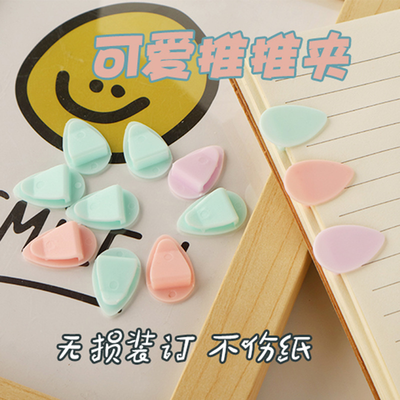 Colorful paper clips, document and book markers, seed clips, candy-colored bookmark clips, receipt clips