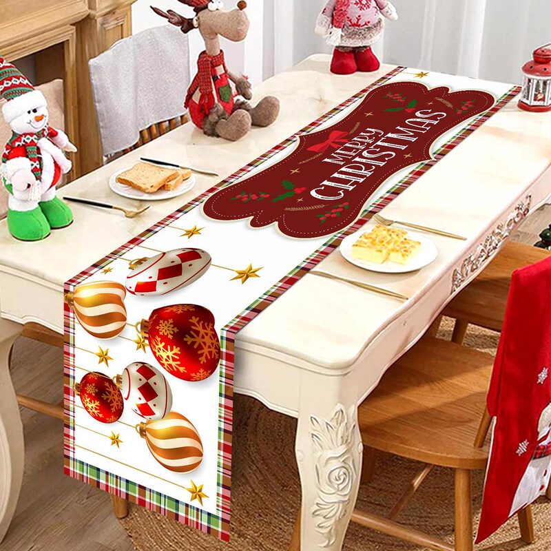 クリスマス大花鈴シリーズテーブル旗レストラン雰囲気パーティーテーブル装飾クリスマステーブル旗装飾インテリアテーブルクロス|undefined