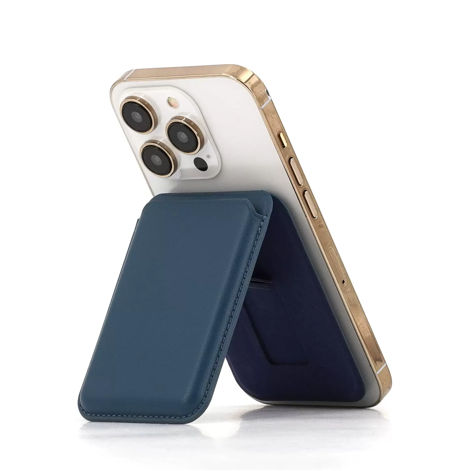 苹果magSafe磁吸手机支架卡包 适用14iphone15promax跨境背夹卡套