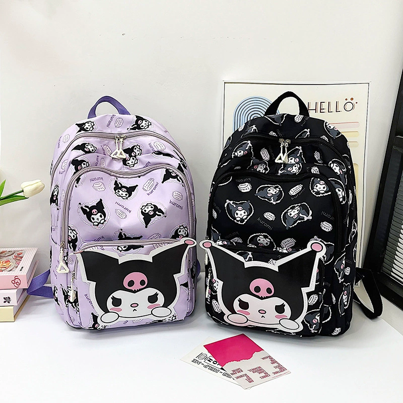 Cartoon capacious backpack, ages 3-6, kids' school bag with panda pattern, adjustable straps