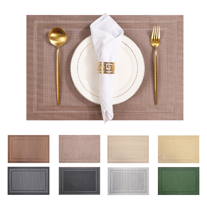 Marco Tesling pvc fácil de limpiar almohadilla de aislamiento térmico de estilo europeo sensación de alto nivel hotel hogar mantel de mesa mantel occidental mantel de mesa