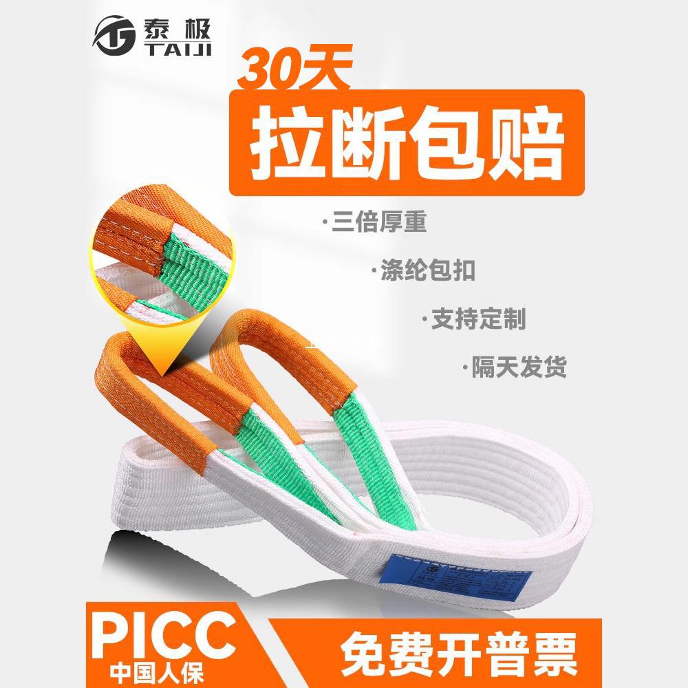 吊装带绳子扁平带泰极吊带起重工业吊车钩加厚吊装绳吊绳米吊带绳