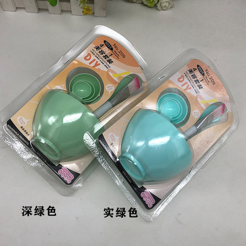 Korean style DIY beauty set, facial mask bowl four-piece set, beauty diy makeup tools, facial mask brush set wholesale