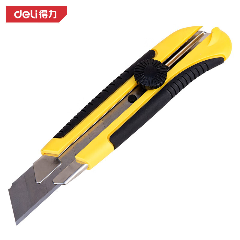 Get Le DL0035 Art Knife Plastic Handle Rotary Button Lock Paper Cutting Knife Wallpaper Knife 25mm High Carbon Steel Replaceable Blade