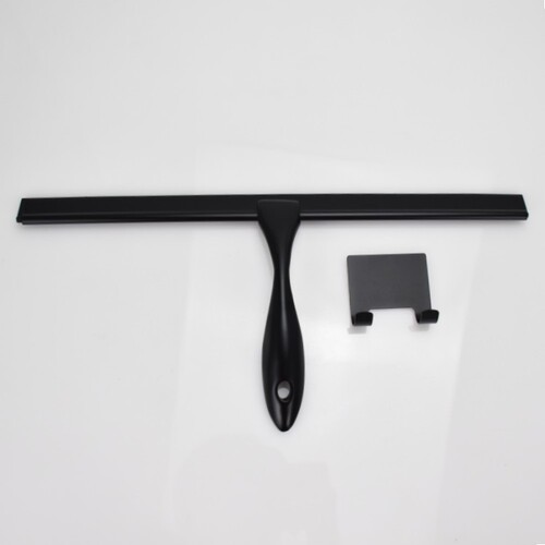 Cross-border direct sales black household glass scraper, practical single-sided manual wiper, kitchen stainless steel wiper