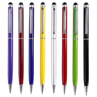 Wholesale metal pen advertising capacitive pen factory direct printable logo touch screen metal ball pen
