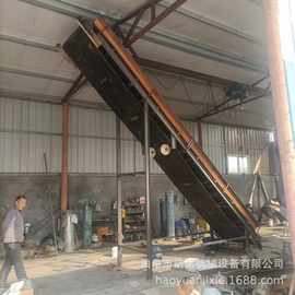 粮食装车皮带输送机 稻谷装车输送机 倾斜上料皮带传送机图片