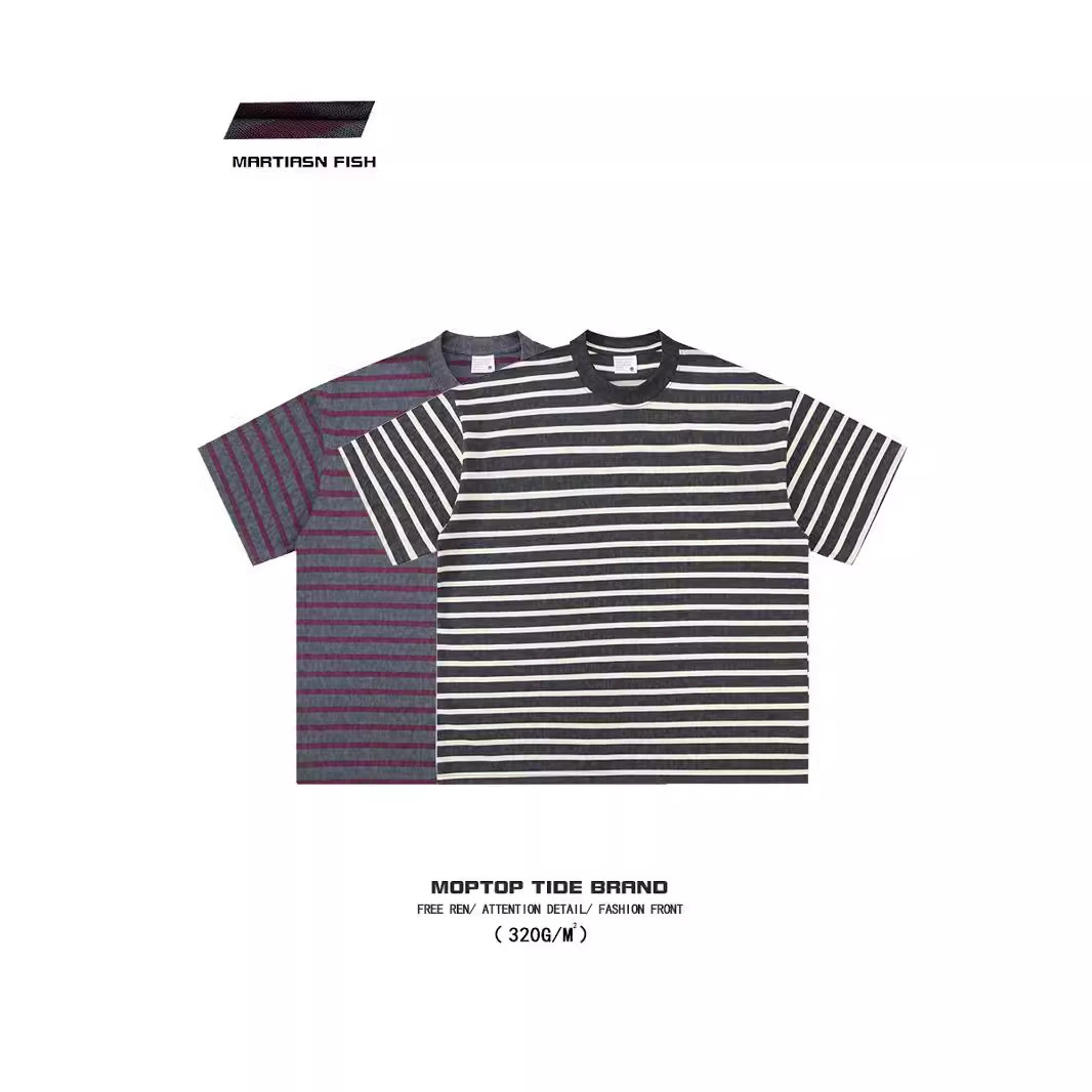 Breathable short sleeve T-shirt, vest, 230 gram, loose fit, with short sleeve