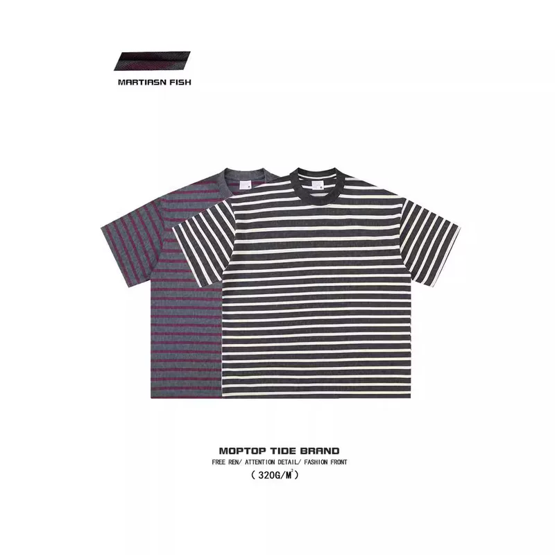 Breathable short sleeve T-shirt, vest, 230 gram, loose fit, with short sleeve