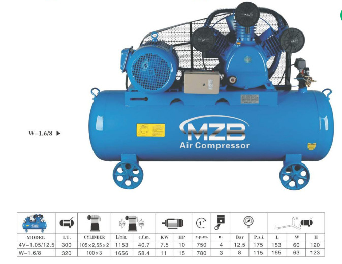 Correa de pistón compresor de aire 220V pistola de aire bomba de aire de leopardo grado industrial grande 380V reparación de automóviles decoración del hogar pintura en aerosol