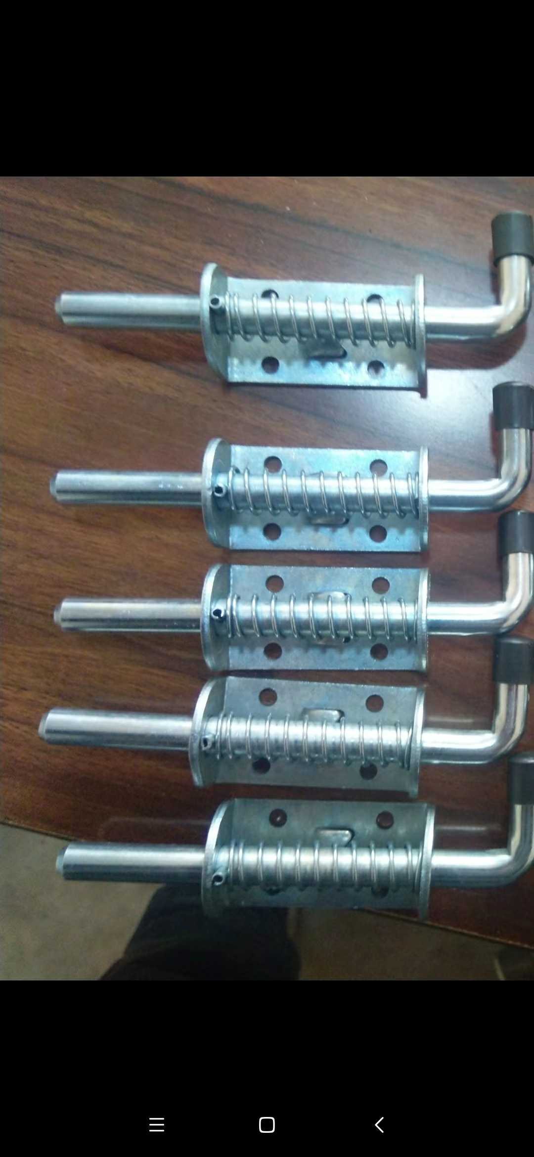 镀锌弹簧插销门插门栓明插销工位器具装置存储配件料箱仓储