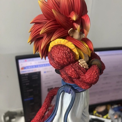 JG violento oso super cuatro wu Jita siete bolas de dragón hechas a mano de 31cm de altura modelo de personajes de animación mesa de regalo