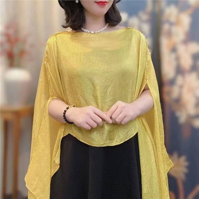 Popular Solid Color 2026 Summer Shawl, Fashionable Versatile Pullover Shawl Scarf for Women, Travel Vacation Sun Protection Cover-Up