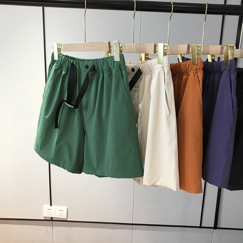 Original factory out! Solid Color Tooling Outdoor ~ Camping Quick-drying Loose A- character Sports Quad and Quad Shorts AP0822