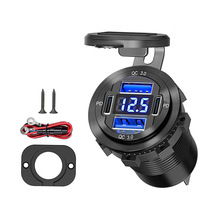 ������װ����Ħ�г��ؿ��˫PD+˫QC3.0����usb������12v�����
